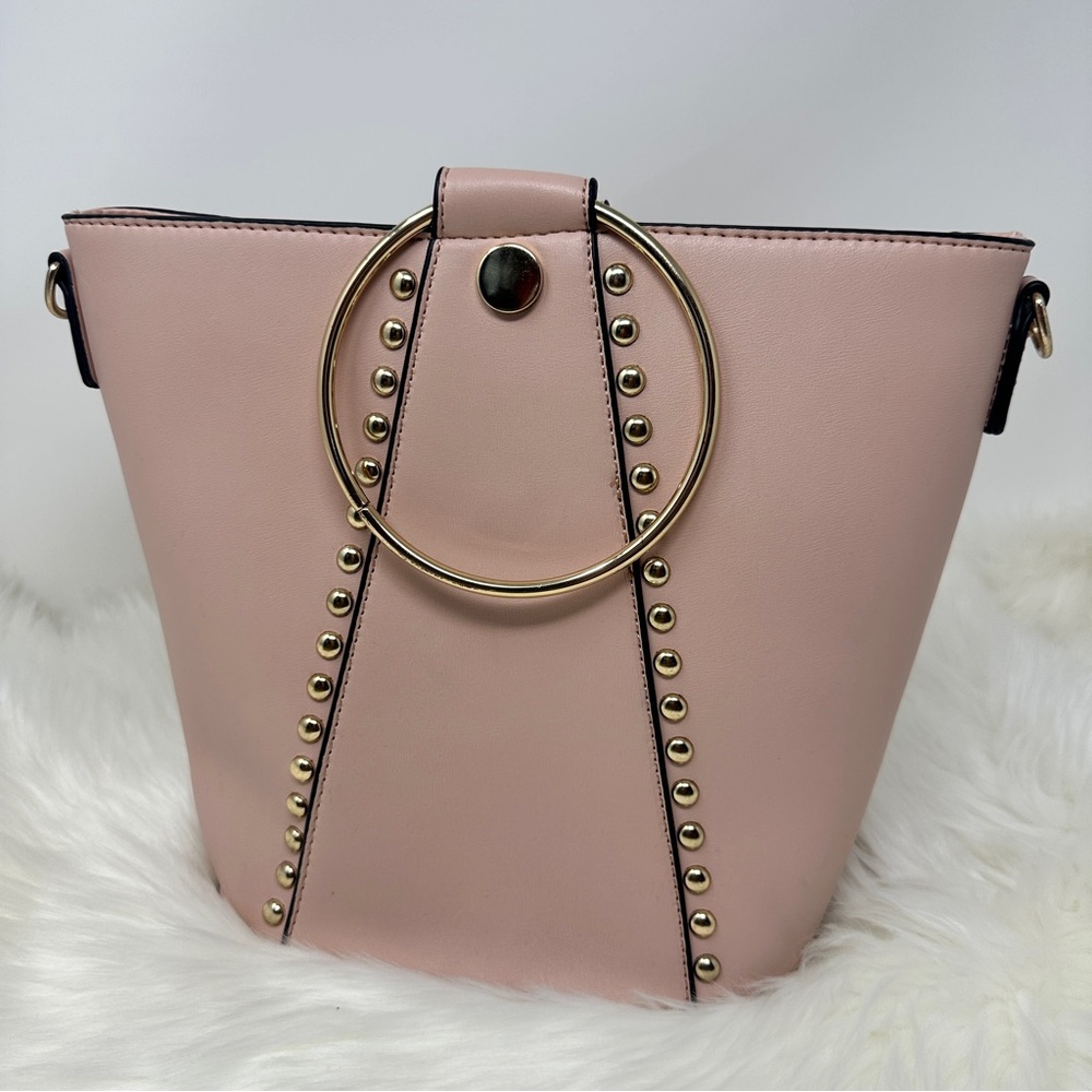 Pink Studded Women's Bag